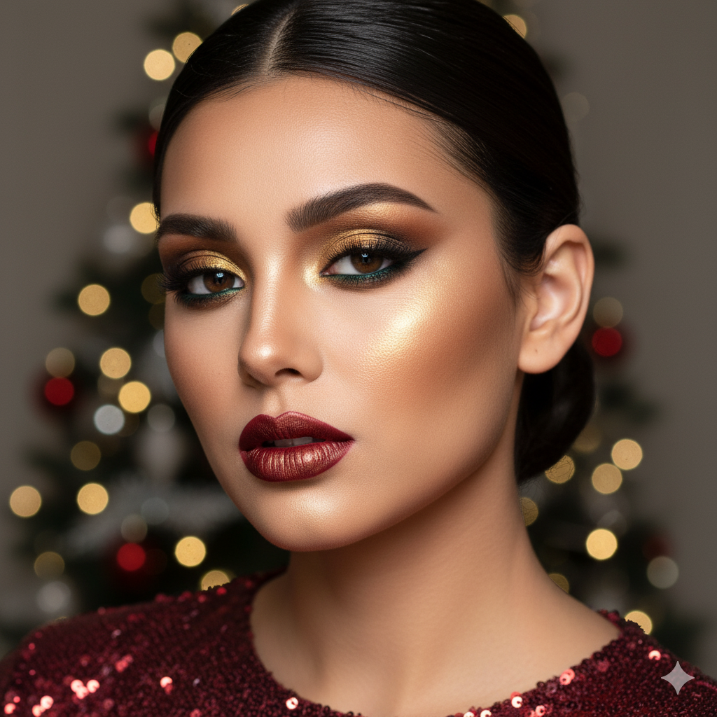 Metallic Makeup: Sparkle with a Thousand Lights with this Season's Trends - Maquillage Yeux Marron